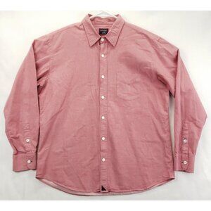 Untuckit Shirt Mens XL Pink 100% Cotton Chambray Long Sleeve Classic Button-Up